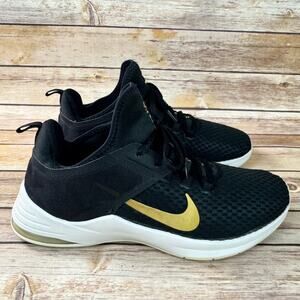 Nike Womens Black Gold Ar Max Bella Trainer 2 Sneakers Running Shoes 10